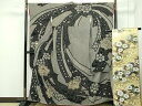 平和屋本店■極上 振袖・袋帯セット 総絞り 駒刺繍 束ね熨斗牡丹文 黒地 逸品 CZAA2181s5