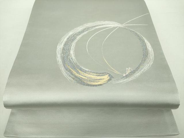 平和屋着物●西陣　とみや織物謹製　とみや帯　太鼓柄袋帯　夏虫　輪　金糸　正絹　逸品　DABA1704ps