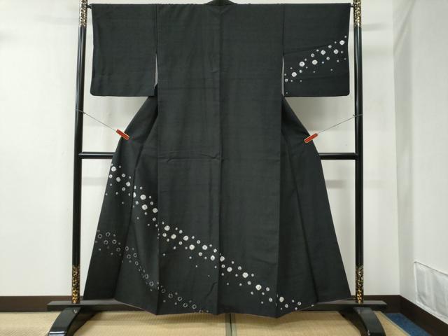平和屋着物●赤城紬　訪問着　絞り　干支　黒地　正絹　逸品　CABB4625yc 楽天市場】赤城紬の通販
