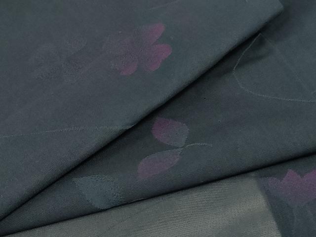 平和屋着物＊夏物　小紋　紗　舞花文　洗える着物　AAAW0875jd