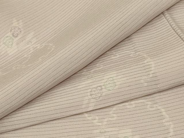 平和屋着物＊夏物 小紋 絽 雪輪兎文 正絹 逸品 AABA2785jd