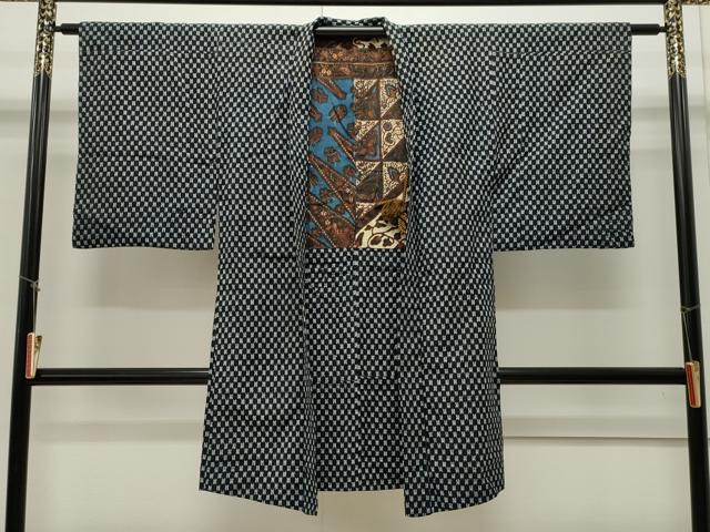 平和屋着物#男性 久留米絣 綿 長羽織 吉祥文 逸品 CAAW4913dy