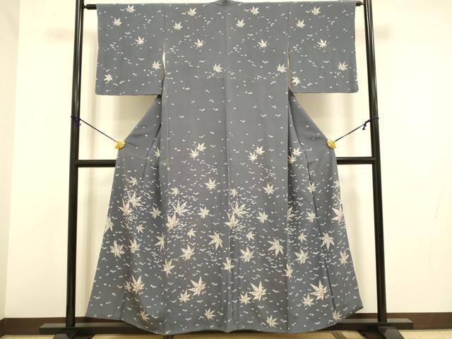 平和屋着物■訪問着 楓文 正絹 逸品 DABA8614du