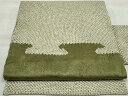 平和屋着物◎九寸名古屋帯 絞り 紗綾形花文 正絹 逸品 DAAT2736qa