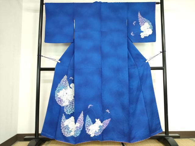 平和屋着物■訪問着 手描き 草花 正絹 逸品 DAAY2305op