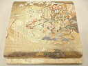 平和屋着物◎六通柄袋帯 御所車瑞松 金糸 逸品 CAAI0280oy