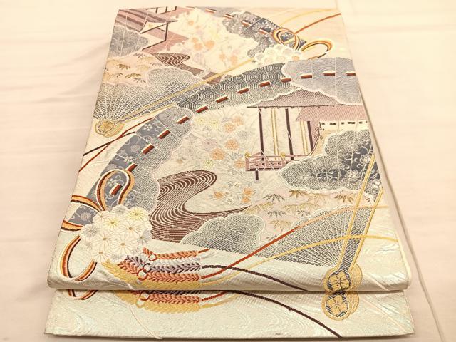 平和屋着物◎六通柄袋帯　唐織　源