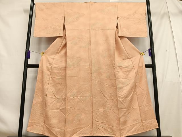 平和屋着物■上質な小紋　花菱文　暈し染め　正絹　逸品　AABF6279oa