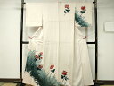 平和屋着物■訪問着 枝花文 正絹 逸品 CAAQ4265ev