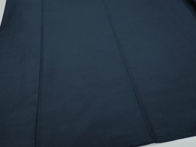 平和屋着物●男性　紬　アンサンブル　濃紺色　キングサイズ　正絹　逸品　CAAV6590vf