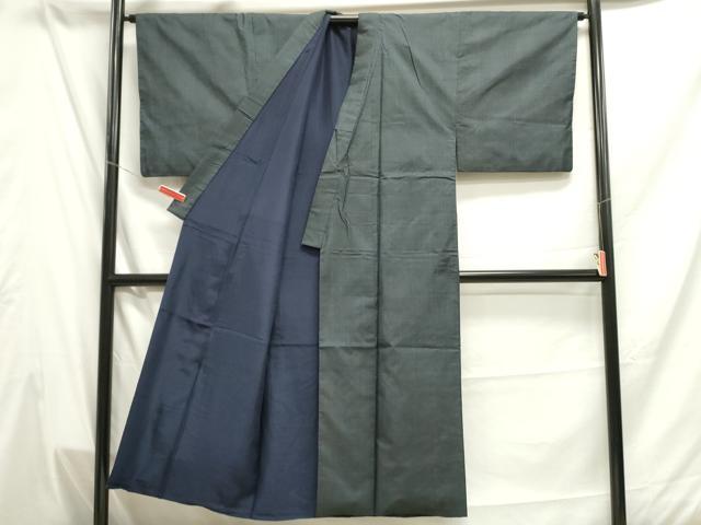 平和屋着物■男性　本場大島紬　120亀甲　総詰め　正絹　逸品　DAAW6634ob