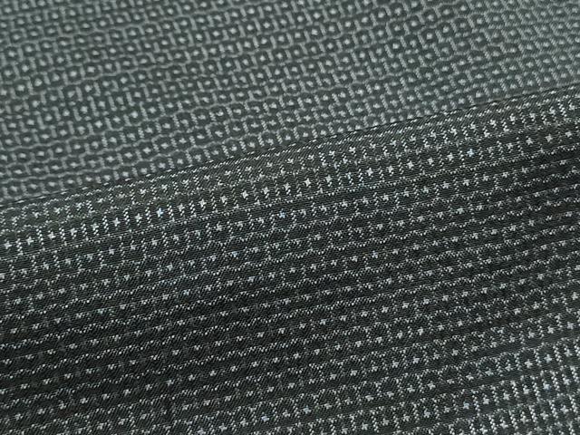 平和屋着物■男性　本場大島紬　120亀甲　総詰め　正絹　逸品　DAAW6634ob