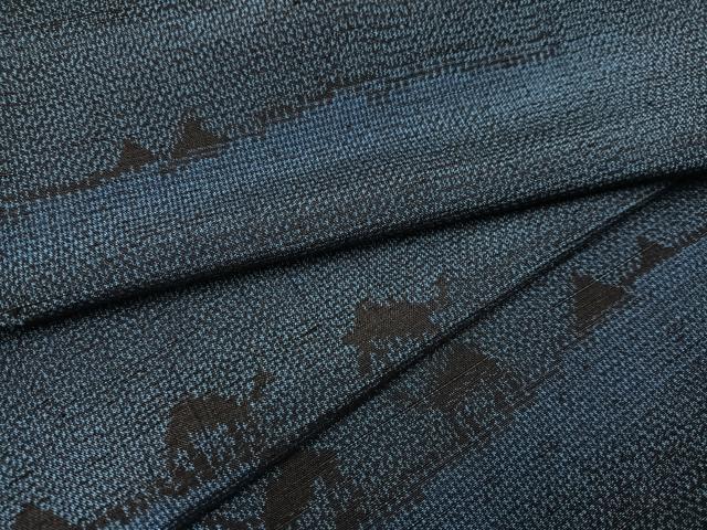 平和屋着物●上質な紬 シルクロード　正絹　逸品　未使用　AAAY7913ph