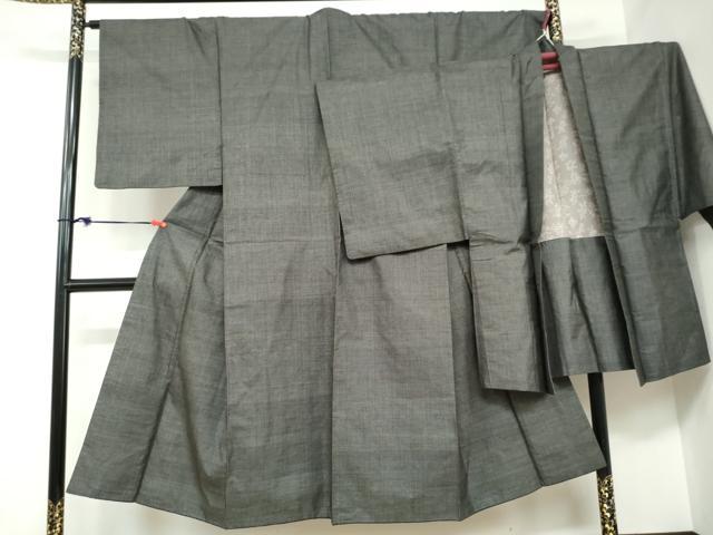 平和屋着物●男性　本場大島紬　アンサンブル　長羽織　7マルキ　蚊絣　正絹　逸品　DABB0911ud