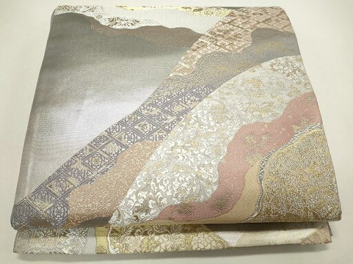 平和屋着物◎六通柄袋帯 道長花唐草文 金糸 逸品 CAAH5612qe 平和屋着物◎六通柄袋帯 道長花唐草文 金糸 逸品 CAAH5612qe