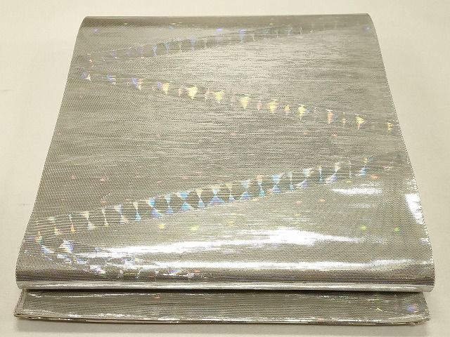 平和屋着物◎六通柄袋帯　吉祥文　銀糸　逸品　CAAH7347dy(4)