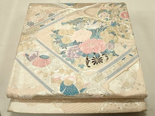 平和屋着物◎六通柄袋帯 唐織 天井絵華紋 二重箔 逸品 CAAH7363dy 平和屋着物◎六通柄袋帯 唐織 天井絵華紋 二重箔 逸品 CAAH7363dy