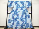 平和屋本店■極上 夏物 浴衣 有松鳴海絞り 枝花文 綿 逸品 未使用 CYAA2455s5