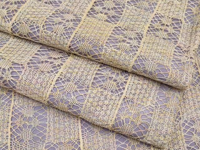 平和屋本店■極上　小紋　羅　単衣　市松吉祥文　逸品　未使用　CYAA2491s5(4)