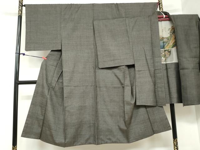 平和屋着物●男性　本場大島紬　アンサンブル　100亀甲　総詰め　正絹　逸品　DABB0913ud