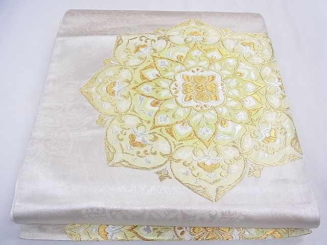 平和屋着物■六通柄袋帯　正倉院花文　金銀糸　逸品　CAAF8073th
