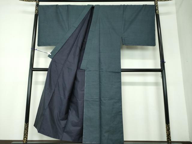 平和屋着物●男性　本場大島紬　アンサンブル　キングサイズ　長羽織　100亀甲　総詰め　正絹　逸品　未使用　DAAS3942ps