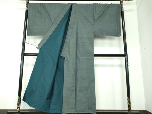 平和屋着物●男性　本場大島紬　アンサンブル　キングサイズ　長羽織　100亀甲　総詰め　正絹　逸品　未使用　DAAS3943ps