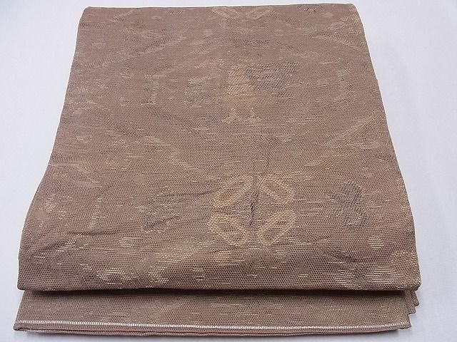 平和屋着物■夏物　六通柄袋帯　蜀江鳥文　銀糸　逸品　CAAF3200hy