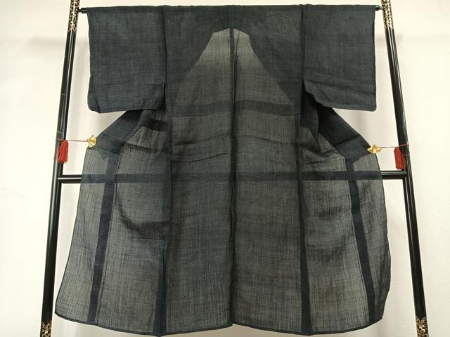 平和屋着物＊夏物　男性　重要無形文化財　本場宮古上布　110亀甲　総詰め　苧麻　逸品　AABF5731fy 2
