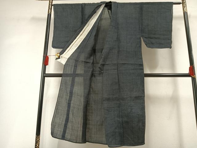 平和屋着物＊夏物　男性　重要無形文化財　本場宮古上布　110亀甲　総詰め　苧麻　逸品　AABF5731fy 3