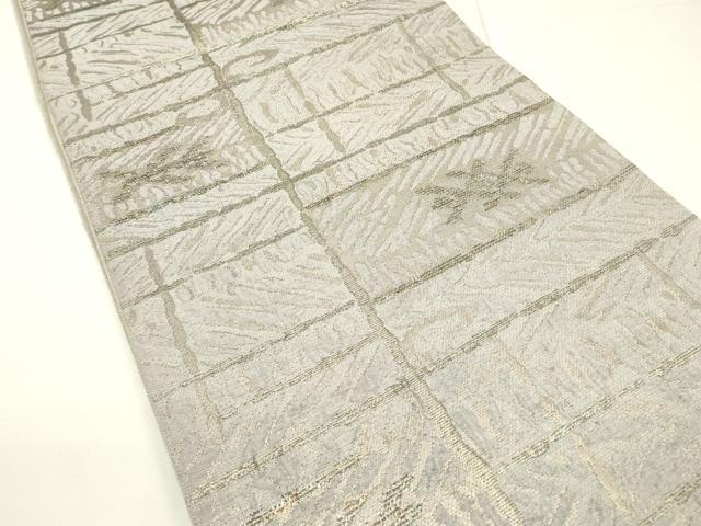平和屋の平和屋着物▼全通柄袋帯 抽象文様 金糸 正絹 逸品 DAAT3430fe｜アングル2