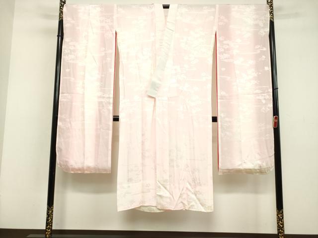 平和屋着物●振袖用長襦袢 無双仕立て 霞花蝶文 暈し染め 正絹 逸品 DAAV8738tw