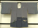 平和屋着物●久呂田道行 道行コート うさぎ 兎 千鳥 笹 鬼しぼ縮緬 正絹 逸品 AAAY1576np