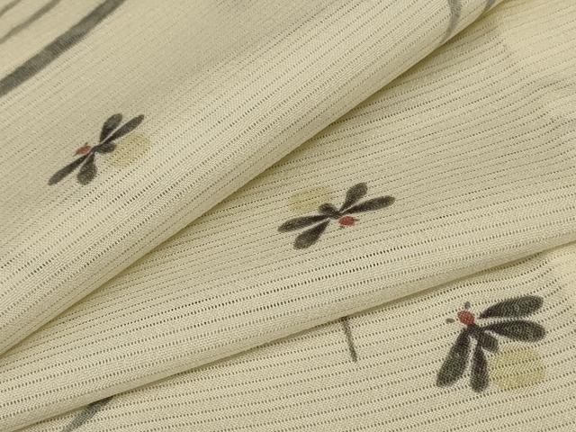 Summer Wear - 平和屋着物＊夏物　小紋　絽　蛍　洗える着物　AABA2847jd