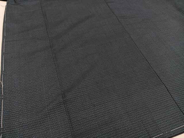 平和屋着物●男性　本場大島紬　アンサンブル　100亀甲　総詰め　正絹　逸品　未使用　BAAU4429mz