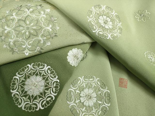 楽天市場】刺繍 山口美術織物 訪問着(着物|和服):レディース 楽天市場】刺繍 山口美術織物 訪問着(着物|和服):レディース