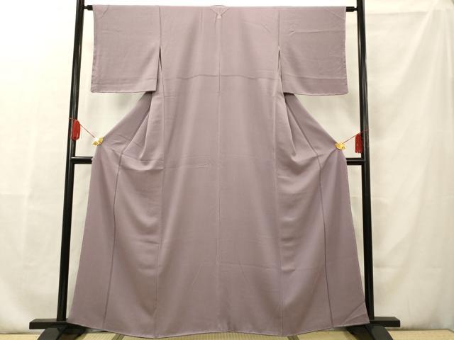 平和屋着物■上質な色無地 浅紫色 正絹 逸品 未使用 AAAQ7233fy