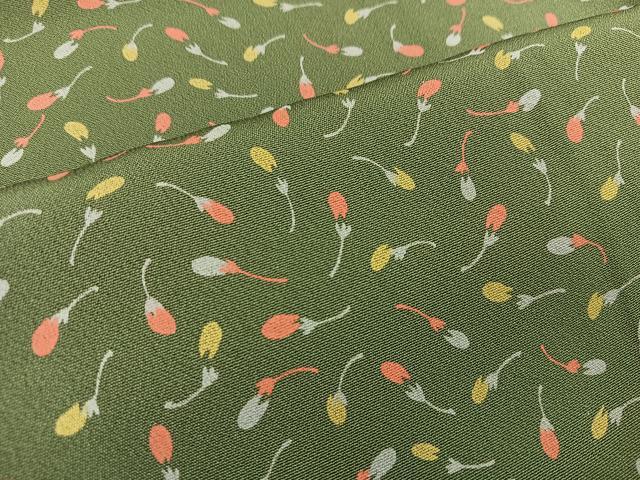 平和屋着物■上質な小紋 茄子 正絹 逸品 BAAR1078vx