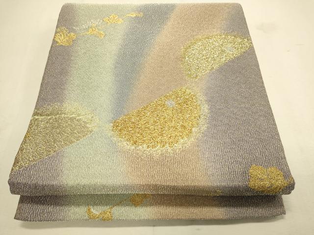 平和屋着物■六通柄袋帯 華影 金銀糸 正絹 逸品 CAAL4848th