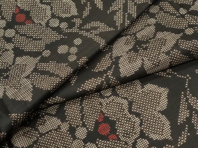 Rakuten - 平和屋着物●本場大島紬　7マルキ　南天花唐草文　正絹　逸品　CABG0410yc