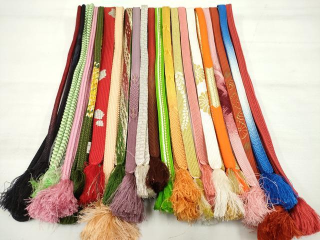 平和屋着物●和装小物　帯締め20本　高麗組　冠組　笹浪組　金銀糸　逸品　DAAP5146by...