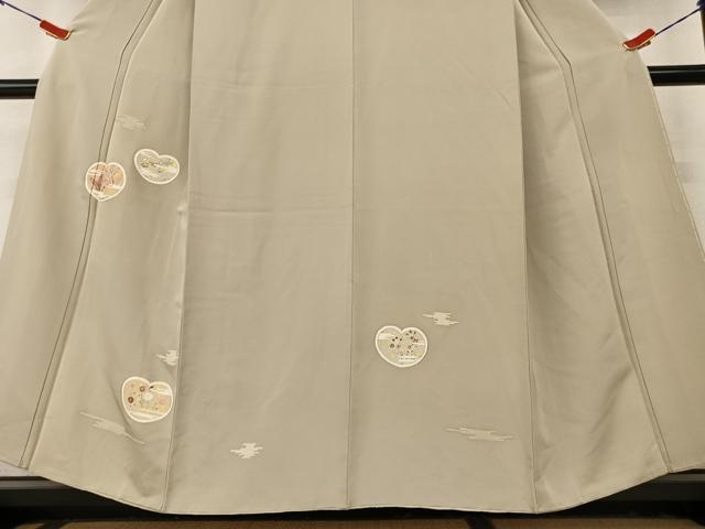 平和屋着物●訪問着　友禅　地紙草花文　金彩　正絹　逸品　AAAY6659zg
