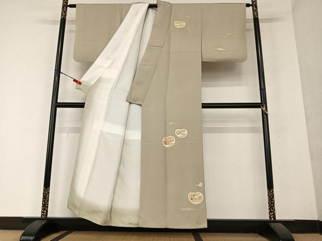 平和屋着物●訪問着　友禅　地紙草花文　金彩　正絹　逸品　AAAY6659zg