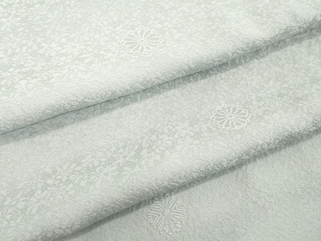 平和屋着物●上質な色無地　舞花地紋　パウダーブルー色　正絹　逸品　未使用　DAAV8548tw