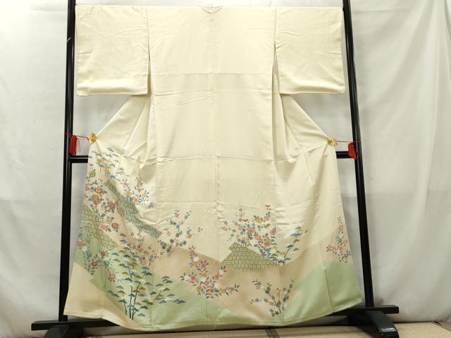 ■■■　サイズ　■■■ 身丈 157cm（肩から） 裄丈 67.5cm 袖丈 49cm　縫込み 6.5cm 袖幅 34.5cm 前幅 25cm 後幅 30cm 着物縫いこみ 内揚げ 5cm 裄 お袖側 約1cm　身頃側 約2cm ■■■　商...