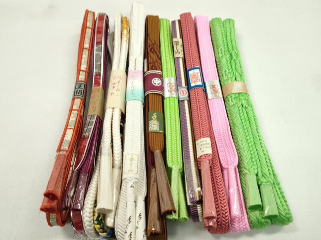 Other - 平和屋着物●和装小物　帯締め10本セット　高麗組　笹浪組　三分紐　博多織　礼装用　金糸　逸品　未使用　CABF7401ju
