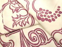 平和屋着物●上質な小紋 手描き 葡萄蔦の葉文 正絹 逸品 DAAU3967du