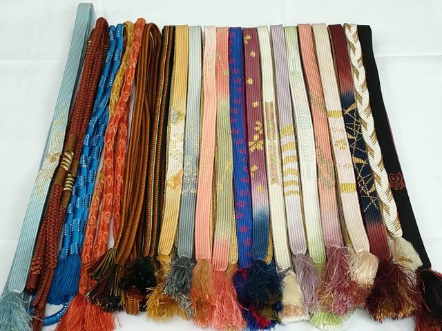 平和屋着物●和装小物　帯締め20本　高麗組　冠組　金銀糸　逸品　DAAV8027by(4)