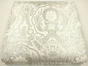 平和屋着物◎六通柄袋帯 唐織 向かい鳥草花文 銀糸 逸品 CAAG2322eg