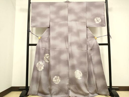 平和屋着物■訪問着 刺繍 草花丸文 暈し染め 正絹 逸品 DAAL6179fc 平和屋着物■訪問着 刺繍 草花丸文 暈し染め 正絹 逸品 DAAL6179fc